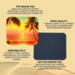 Made in Michigan mouse pad, Colorful beach sunset mousepad, Tropical desk pad for office décor
Personalized sunset mousepad on desk
